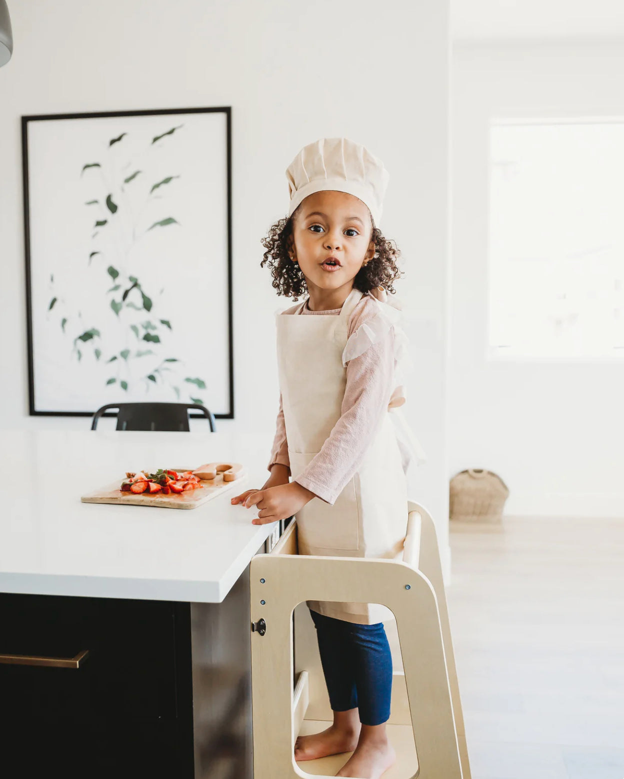 Petite Chefs Forklæde og hat